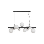 NL9040/OP9 Prague 9 Light Linear Pendant Satin Black Opal
