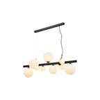 NL9040/OP9 Prague 9 Light Linear Pendant Satin Black Opal