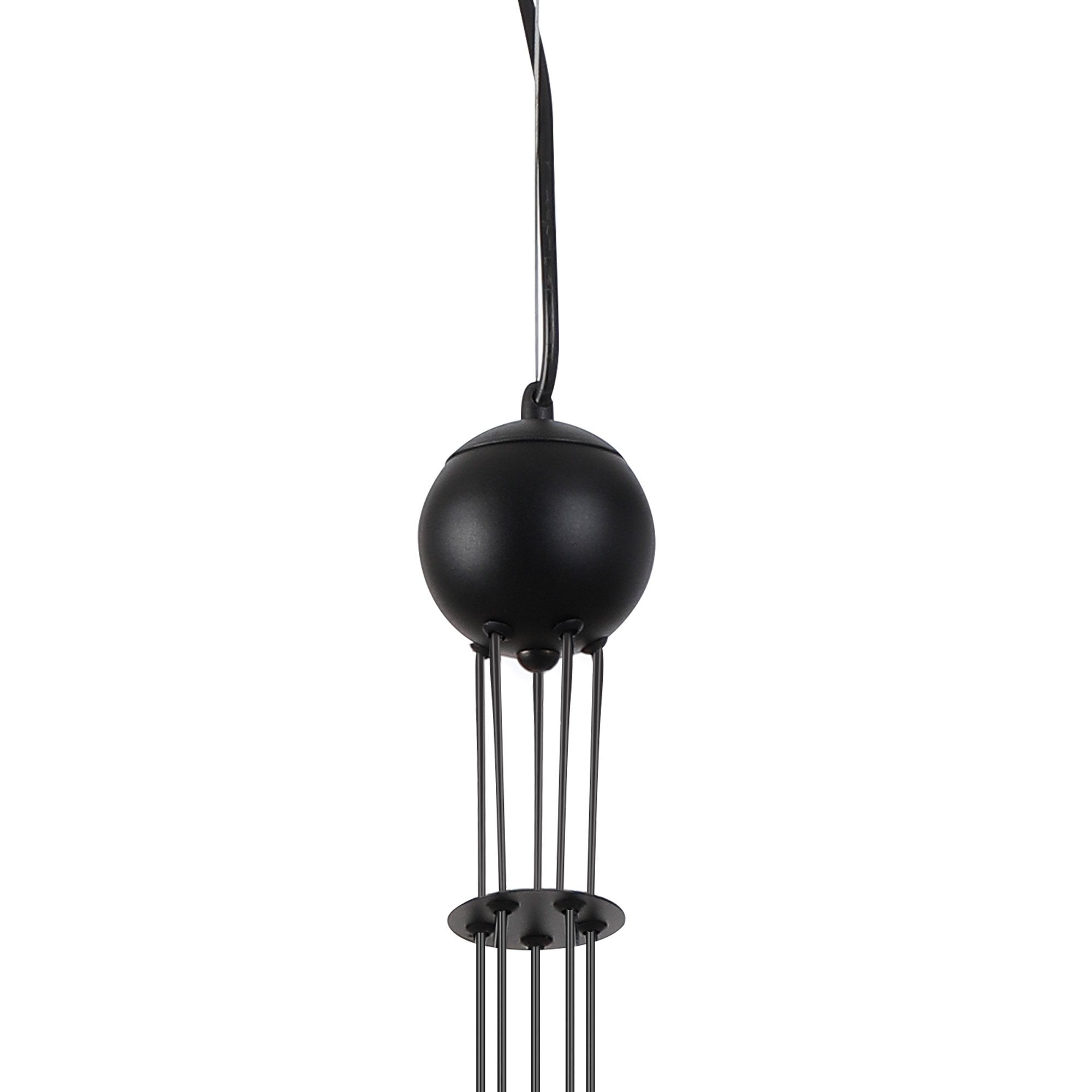 NL9042/OP9 Prague 5 Light Pendant Satin Black Opal