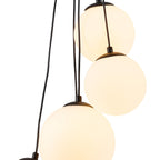 NL9042/OP9 Prague 5 Light Pendant Satin Black Opal