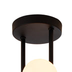 NL9044/OP9 Prague 6 Light Ceiling Light Satin Black Opal