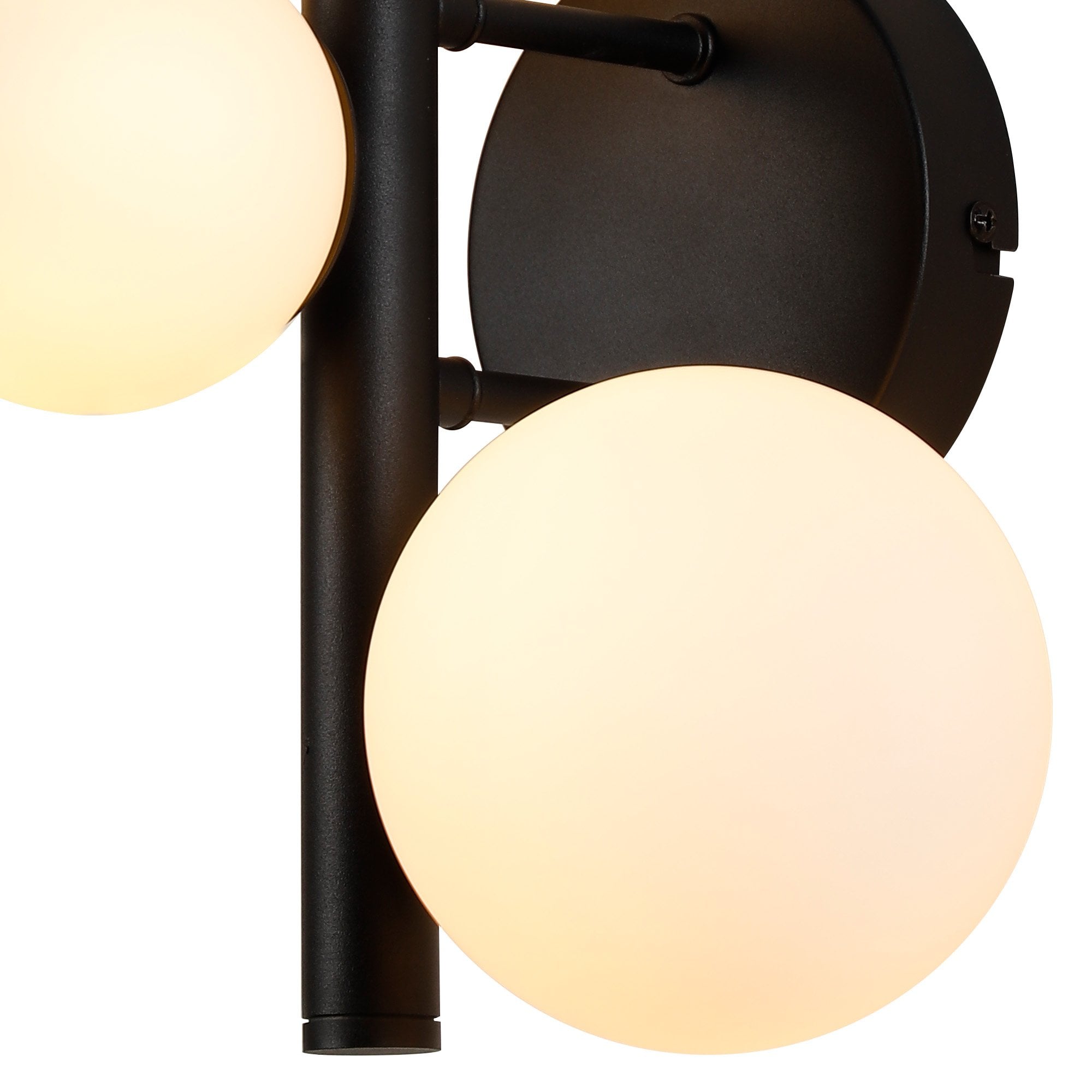 NL9045/OP9 Prague 3 Light Wall Light Satin Black Opal