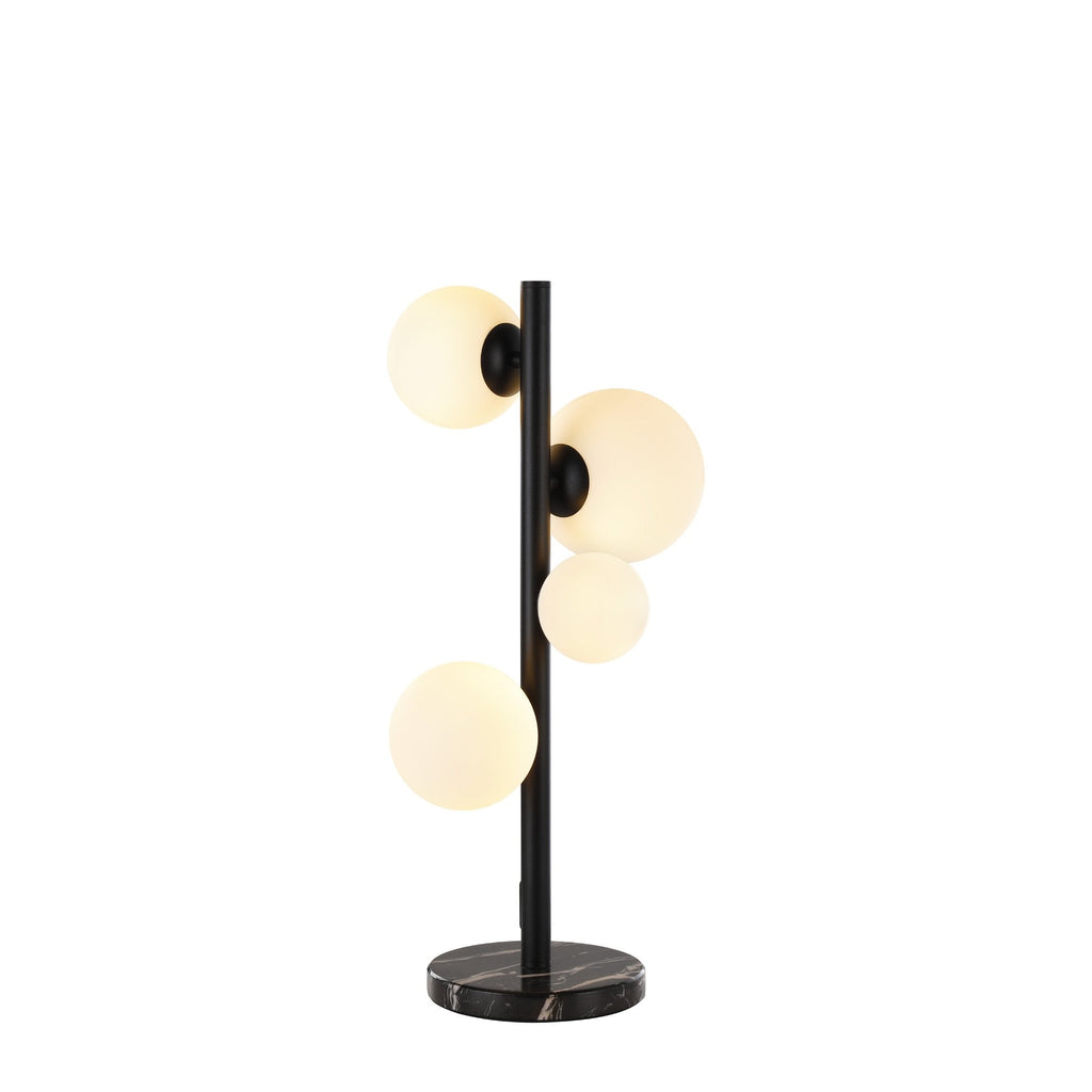 NL9047/OP9 Prague 4 Light Table Lamp Satin Black Opal