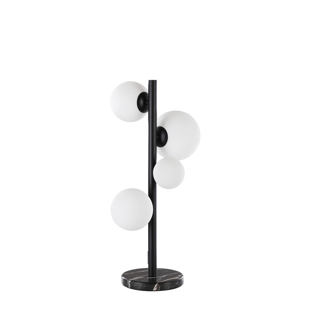 NL9047/OP9 Prague 4 Light Table Lamp Satin Black Opal