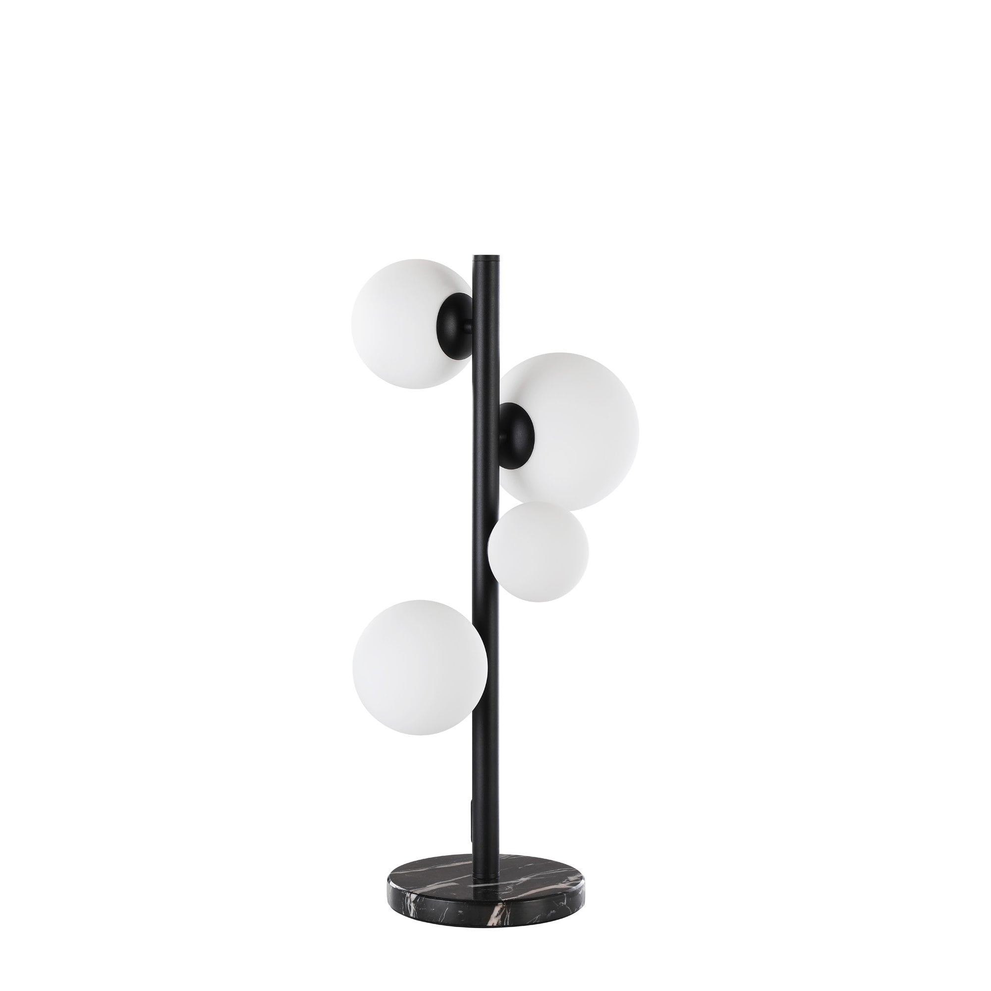 NL9047/OP9 Prague 4 Light Table Lamp Satin Black Opal
