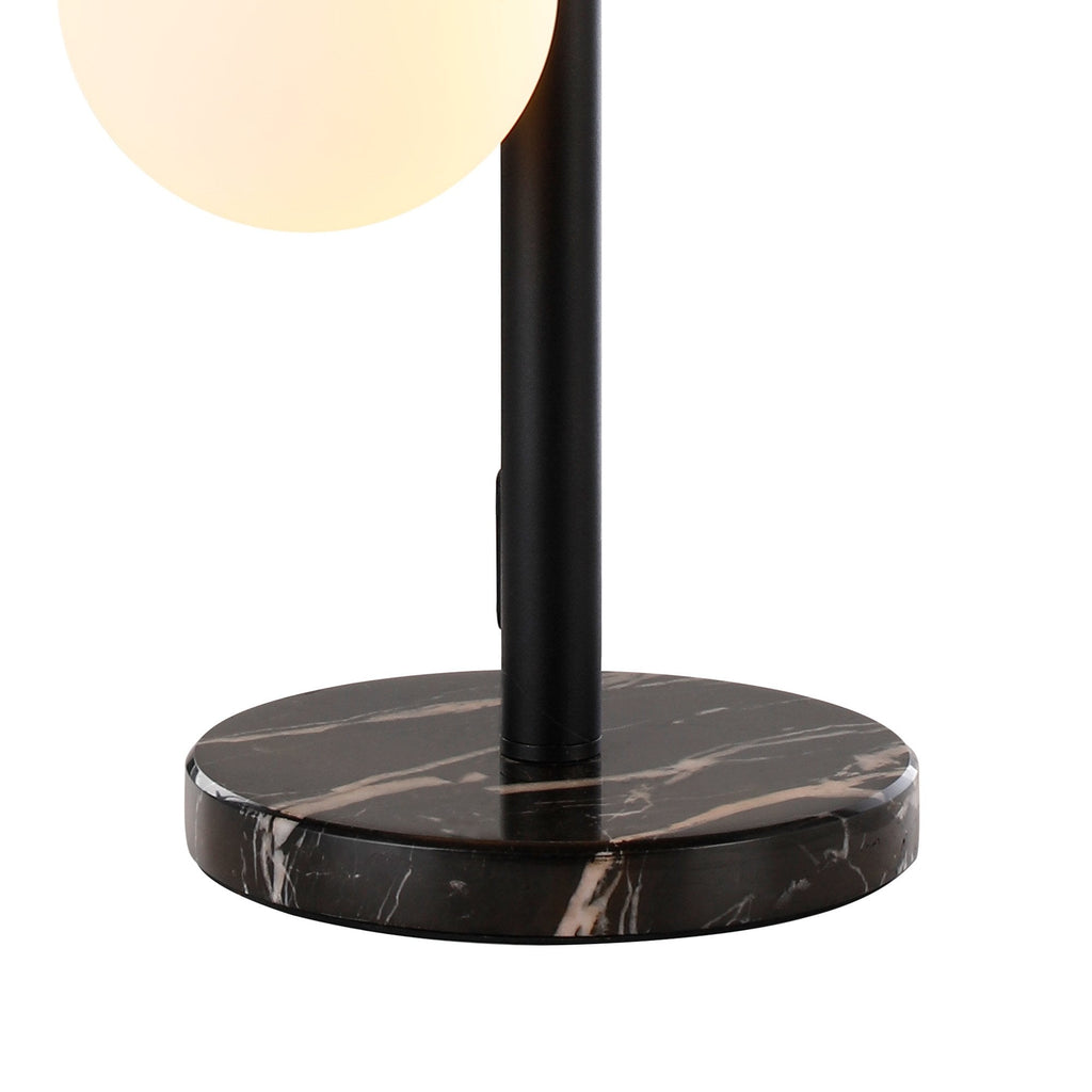 NL9047/OP9 Prague 4 Light Table Lamp Satin Black Opal