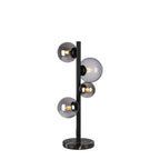 NL9047/SM9 Prague 4 Light Table Lamp Satin Black Smoke Plated