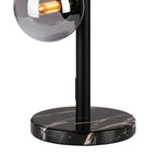 NL9047/SM9 Prague 4 Light Table Lamp Satin Black Smoke Plated