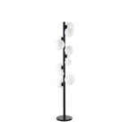 NL9048/OP9 Prague 11 Light Floor Lamp Satin Black Opal