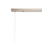 NL9058/OP9 Prague 9 Light Linear Pendant Satin Nickel Opal