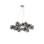 NL9059/CH9 Prague 16 Light Circular Pendant Satin Nickel Chrome Plated