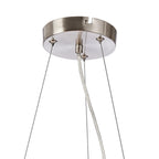 NL9059/CH9 Prague 16 Light Circular Pendant Satin Nickel Chrome Plated
