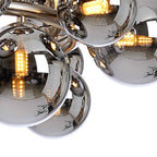 NL9059/CH9 Prague 16 Light Circular Pendant Satin Nickel Chrome Plated