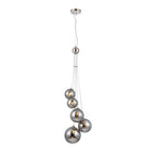 NL9060/CH9 Prague 5 Light Pendant Satin Nickel Chrome Plated