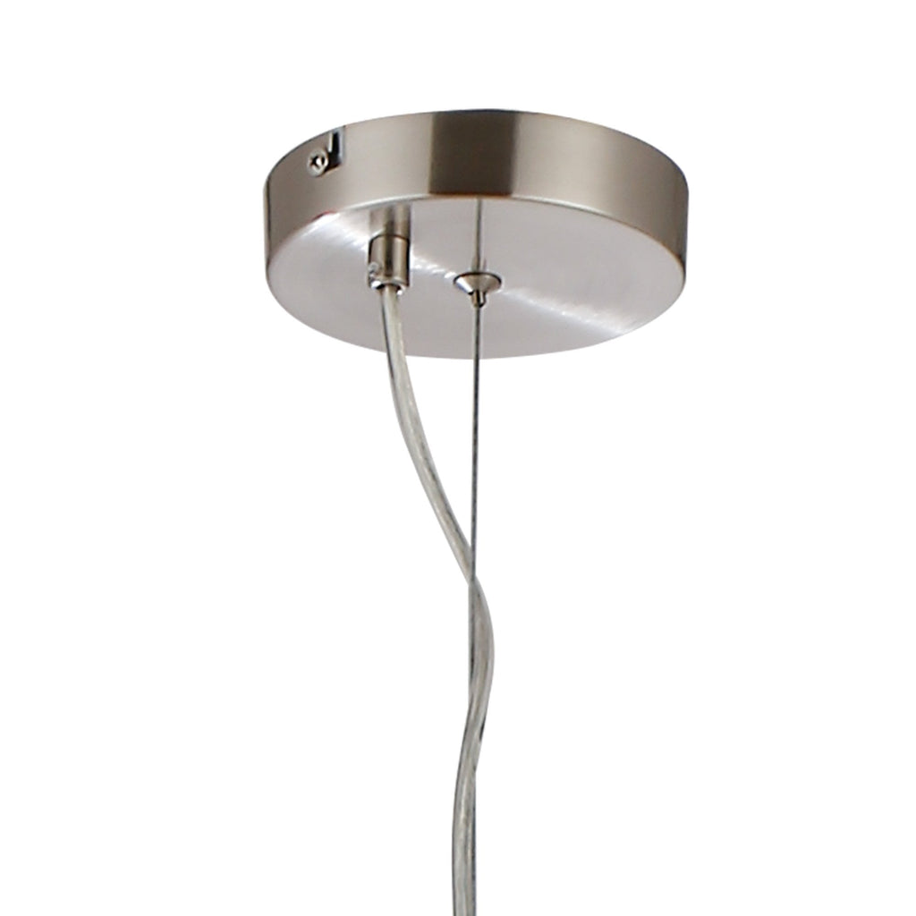 NL9060/CH9 Prague 5 Light Pendant Satin Nickel Chrome Plated