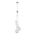 NL9060/OP9 Prague 5 Light Pendant Satin Nickel Opal