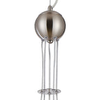 NL9060/SM9 Prague 5 Light Pendant Satin Nickel Smoke Plated