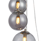 NL9060/SM9 Prague 5 Light Pendant Satin Nickel Smoke Plated
