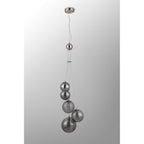 NL9060/SM9 Prague 5 Light Pendant Satin Nickel Smoke Plated