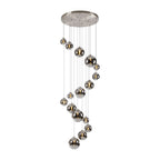 NL9061/CH9 Prague 16 Light Pendant Satin Nickel Chrome Plated