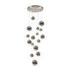 NL9061/CH9 Prague 16 Light Pendant Satin Nickel Chrome Plated