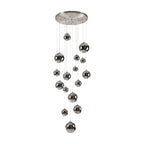 NL9061/CH9 Prague 16 Light Pendant Satin Nickel Chrome Plated