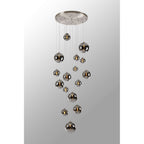 NL9061/CH9 Prague 16 Light Pendant Satin Nickel Chrome Plated