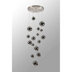 NL9061/CH9 Prague 16 Light Pendant Satin Nickel Chrome Plated