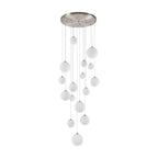 NL9061/OP9 Prague 16 Light Pendant Satin Nickel Opal