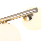 NL9062/OP9 Prague 6 Light Ceiling Light Satin Nickel Opal
