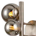 NL9063/CH9 Prague 3 Light Wall Light Satin Nickel Chrome Plated