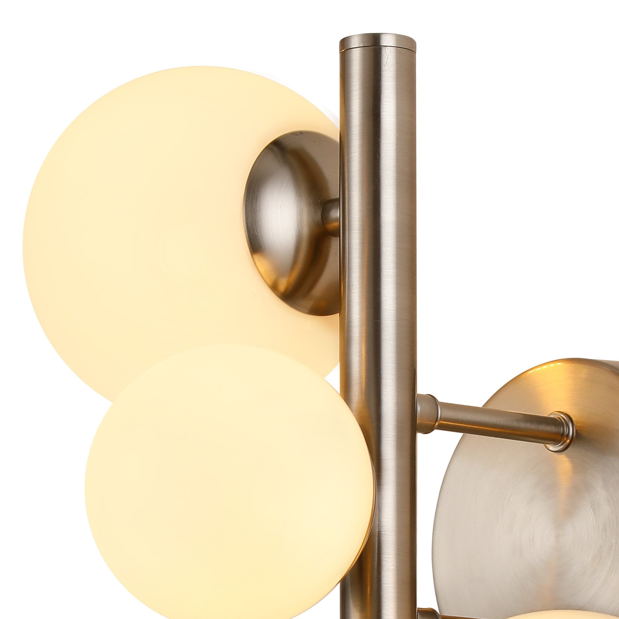 NL9063/OP9 Prague 3 Light Wall Light Satin Nickel Opal