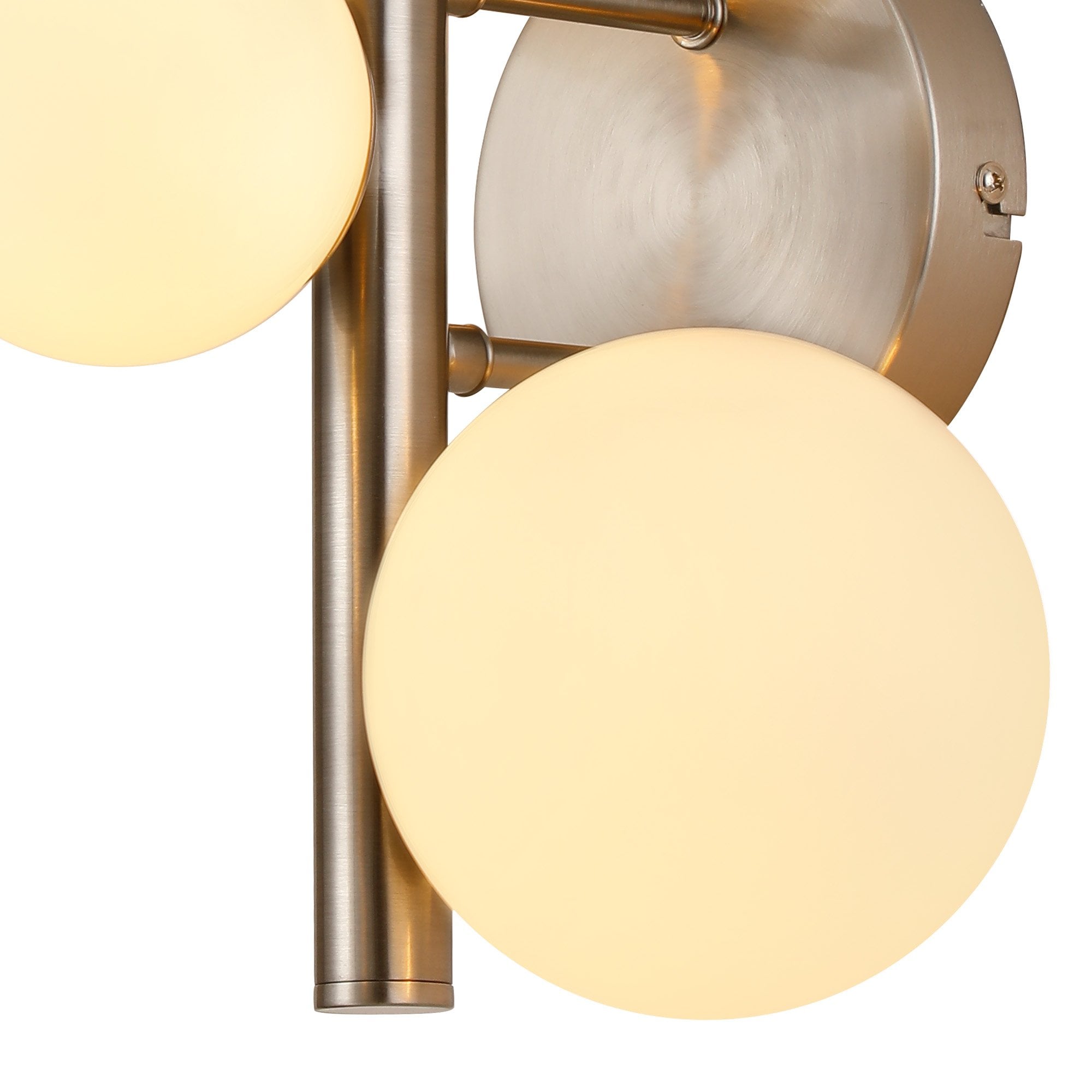 NL9063/OP9 Prague 3 Light Wall Light Satin Nickel Opal