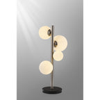 NL9065/OP9 Prague 4 Light Table Lamp Satin Nickel Opal