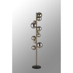 NL9066/CH9 Prague 11 Light Floor Lamp Satin Nickel Chrome Plated