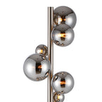 NL9066/CH9 Prague 11 Light Floor Lamp Satin Nickel Chrome Plated