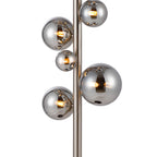 NL9066/CH9 Prague 11 Light Floor Lamp Satin Nickel Chrome Plated