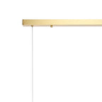 NL9319/AM9 Prague 9 Light Linear Pendant Satin Gold Amber Plated