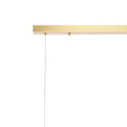NL9319/SM9 Prague 9 Light Linear Pendant Satin Gold Smoke Plated
