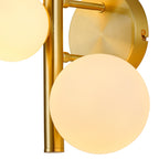 NL9324/OP9 Prague 3 Light Wall Light Satin Gold Opal