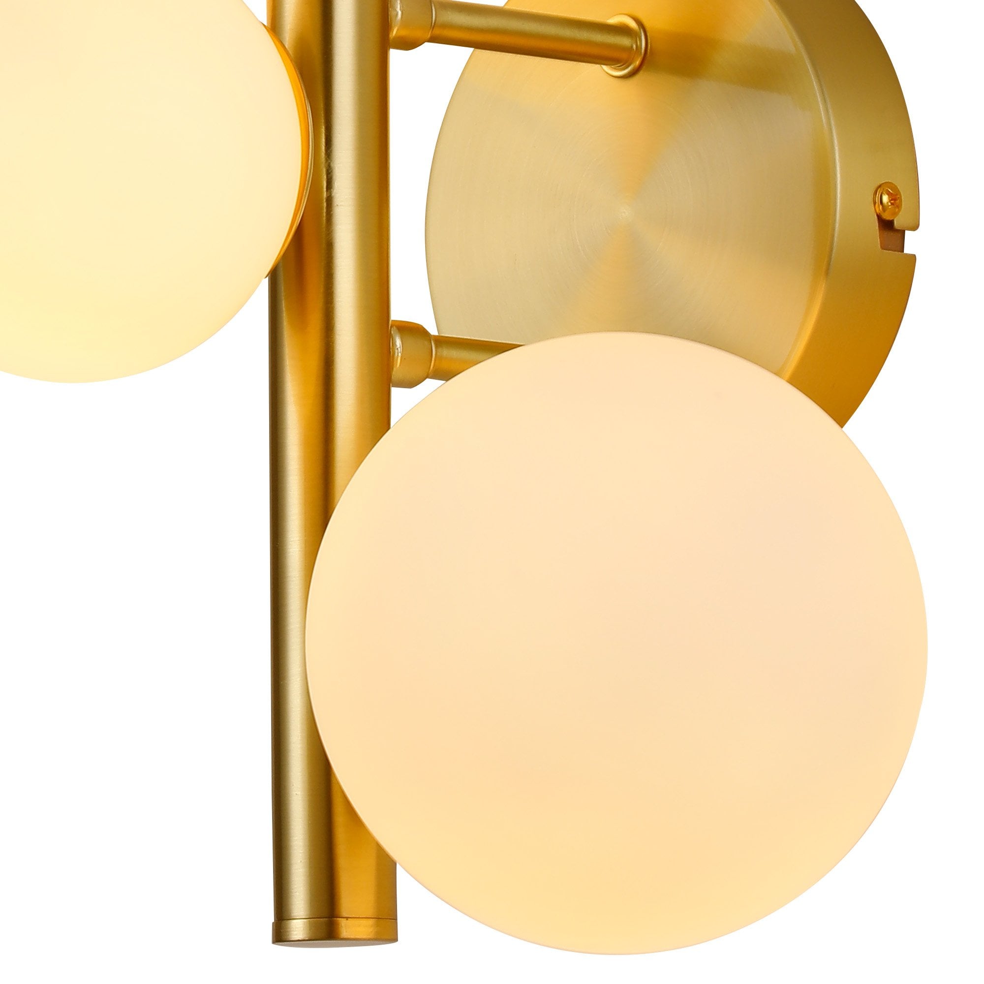 NL9324/OP9 Prague 3 Light Wall Light Satin Gold Opal