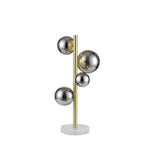 NL9326/CH9 Prague 4 Light Table Lamp Satin Gold Chrome Plated