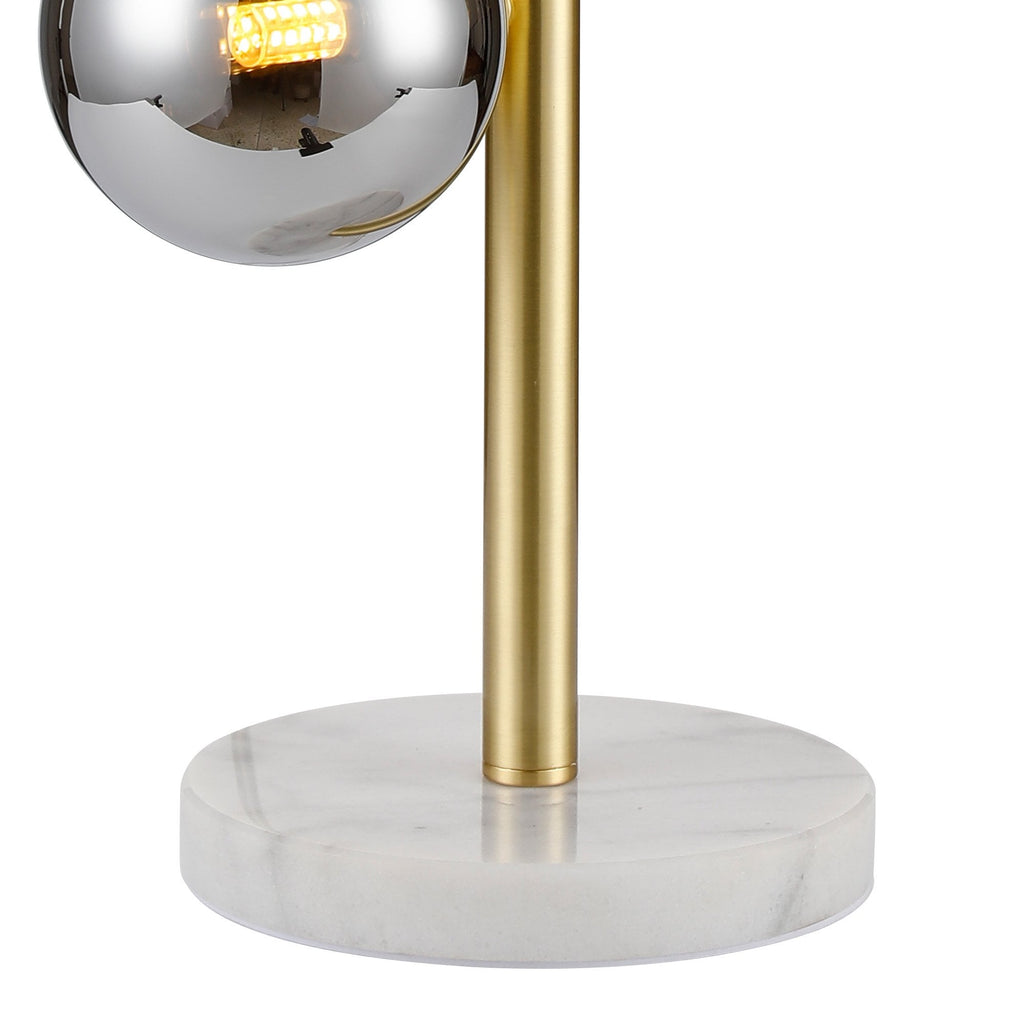 NL9326/CH9 Prague 4 Light Table Lamp Satin Gold Chrome Plated