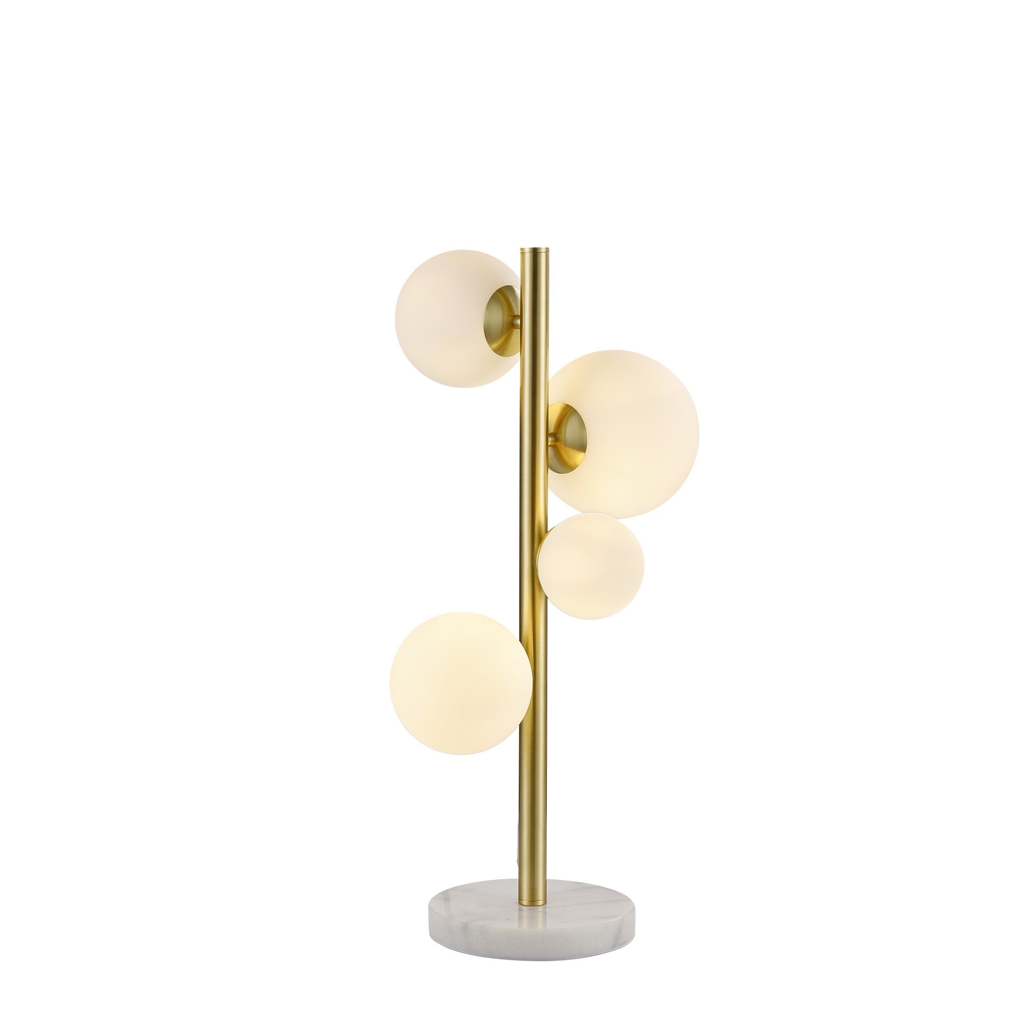 NL9326/OP9 Prague 4 Light Table Lamp Satin Gold Opal