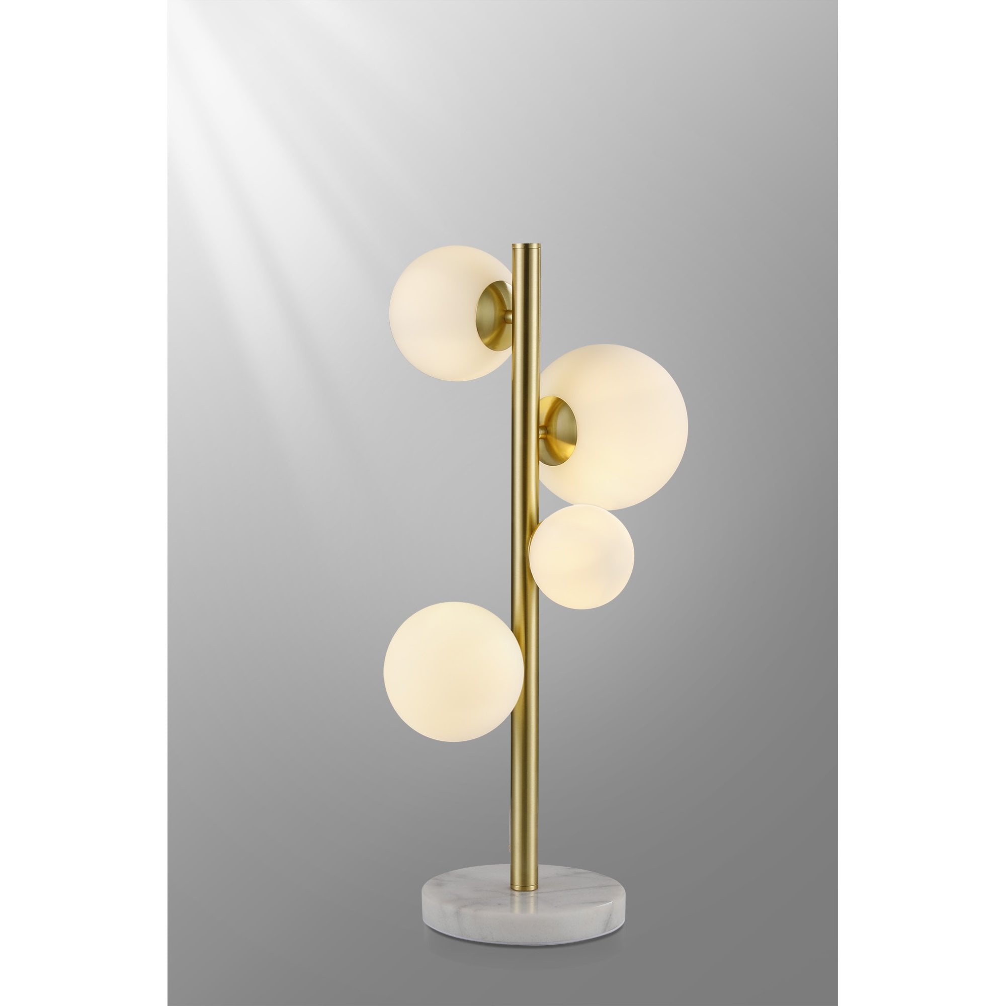 NL9326/OP9 Prague 4 Light Table Lamp Satin Gold Opal