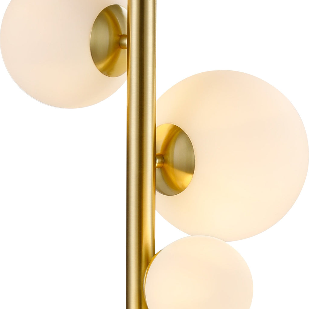 NL9326/OP9 Prague 4 Light Table Lamp Satin Gold Opal