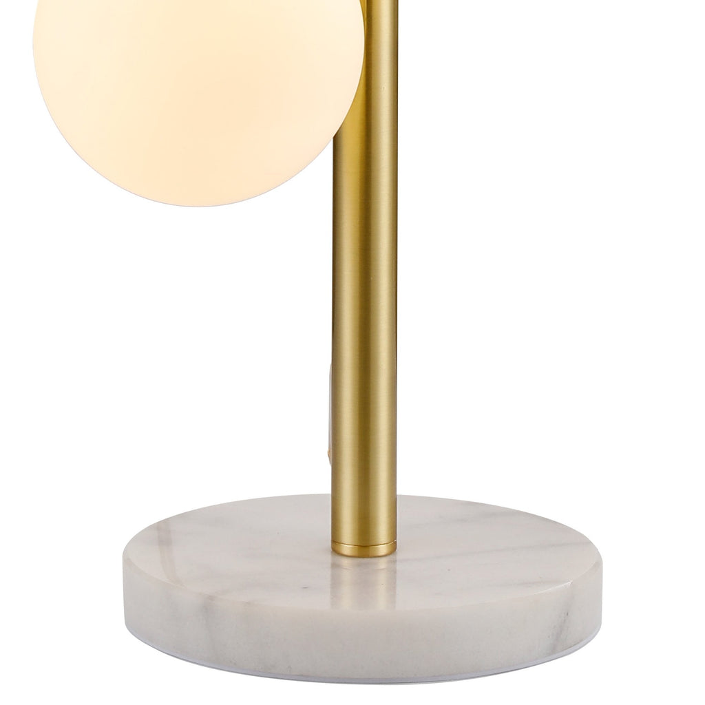 NL9326/OP9 Prague 4 Light Table Lamp Satin Gold Opal