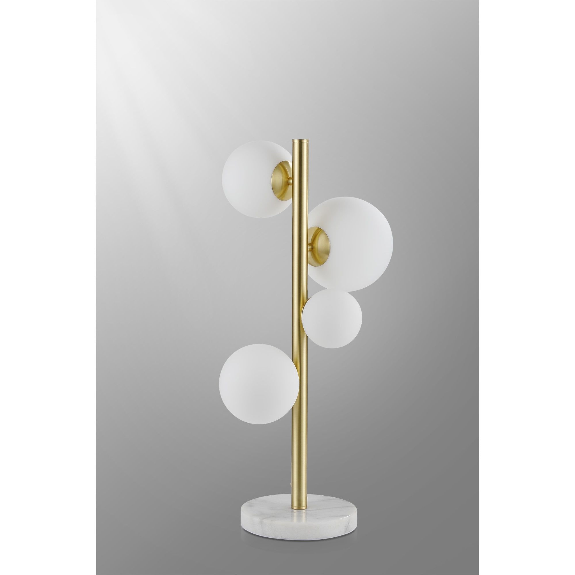 NL9326/OP9 Prague 4 Light Table Lamp Satin Gold Opal