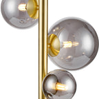 NL9326/SM9 Prague 4 Light Table Lamp Satin Gold Smoke Plated