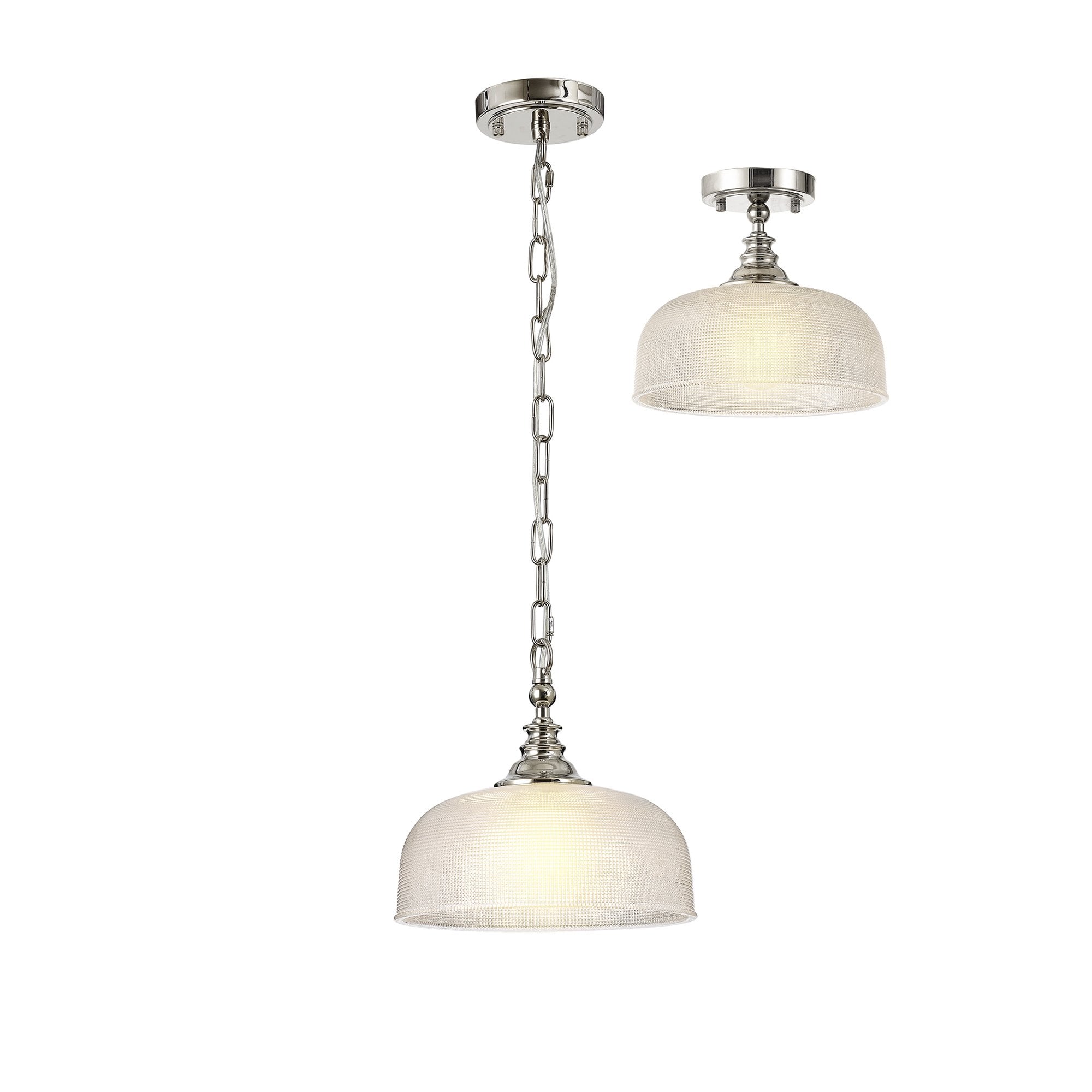 NL86029 Sakkas 1 Light Pendant/Ceiling Light Polished Nickel